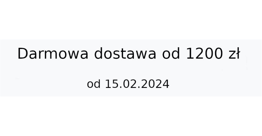 Darmowa dostawa od 1200 zł